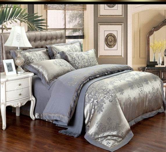 Satin Jacquard Wedding Bedding Set – Elegant & Genuine - Pasha