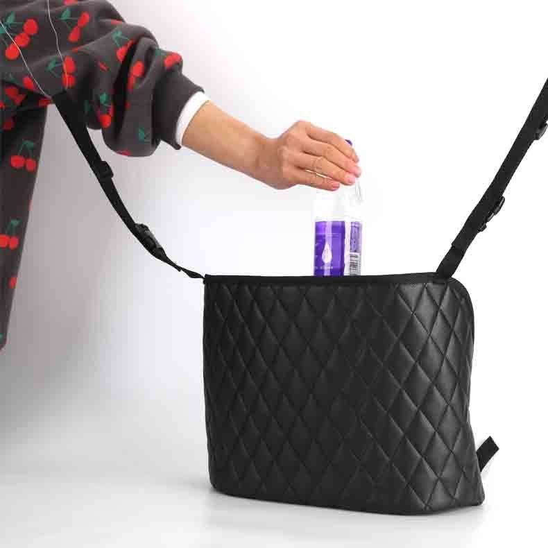 Versatile Car Storage Bag & Organizer with Multifunctional Car Cleaning Brush – Stylish Handbag Holder for Your Vehicle - Pasha