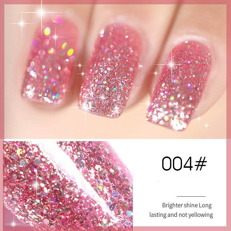 Flash Nail Polish - 2025 New Super Flash Micro Diamond Nail Shop Special Sequins - Pasha