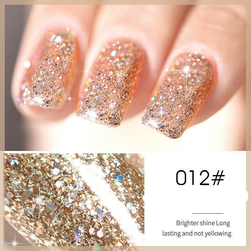 Flash Nail Polish - 2025 New Super Flash Micro Diamond Nail Shop Special Sequins - Pasha