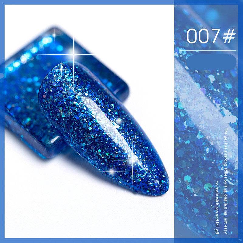 Flash Nail Polish - 2025 New Super Flash Micro Diamond Nail Shop Special Sequins - Pasha