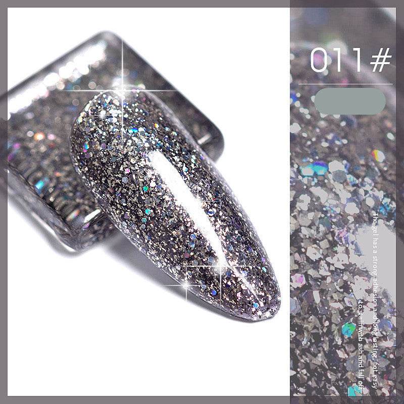 Flash Nail Polish - 2025 New Super Flash Micro Diamond Nail Shop Special Sequins - Pasha