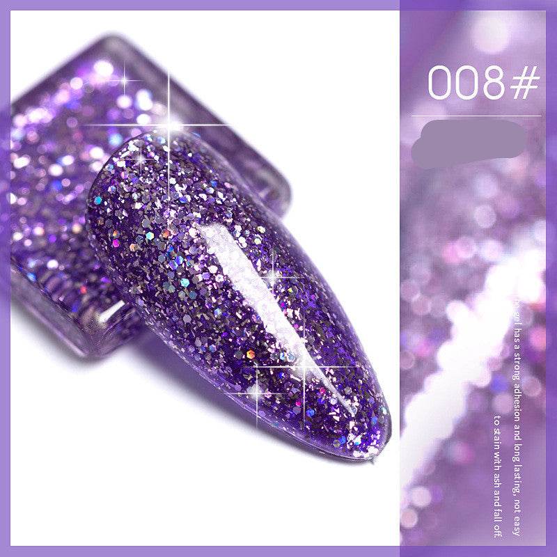Flash Nail Polish - 2025 New Super Flash Micro Diamond Nail Shop Special Sequins - Pasha