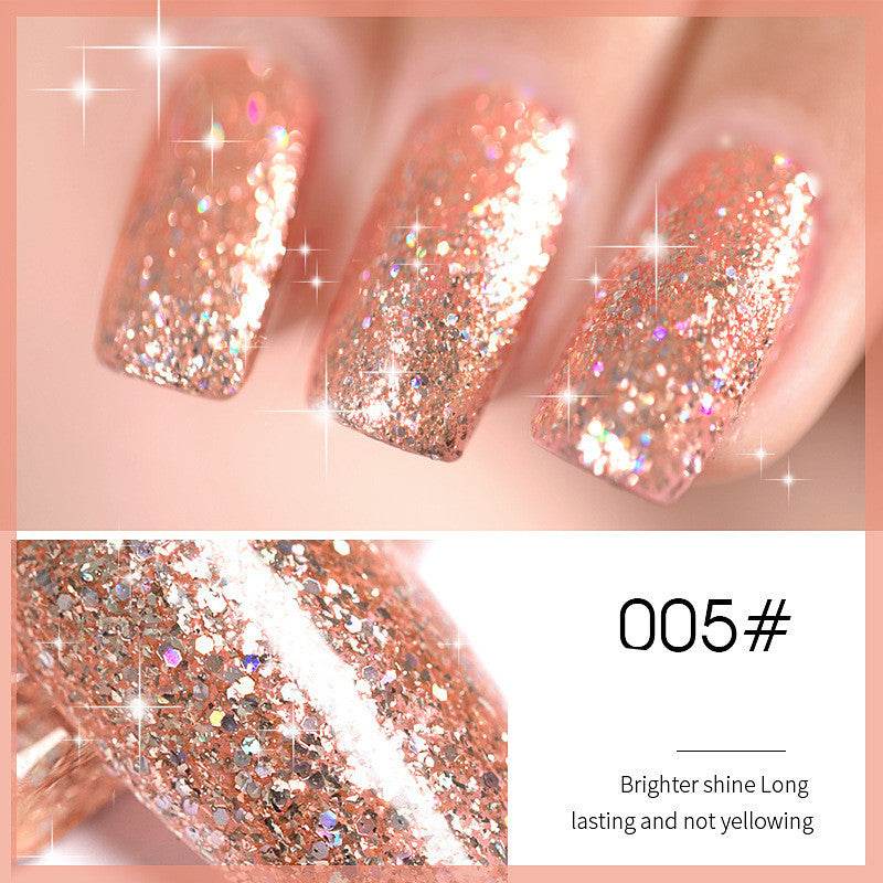 Flash Nail Polish - 2025 New Super Flash Micro Diamond Nail Shop Special Sequins - Pasha