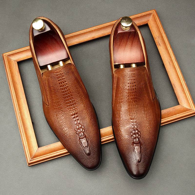 Elegant Pointed Toe Leather Shoes for men - Pasha