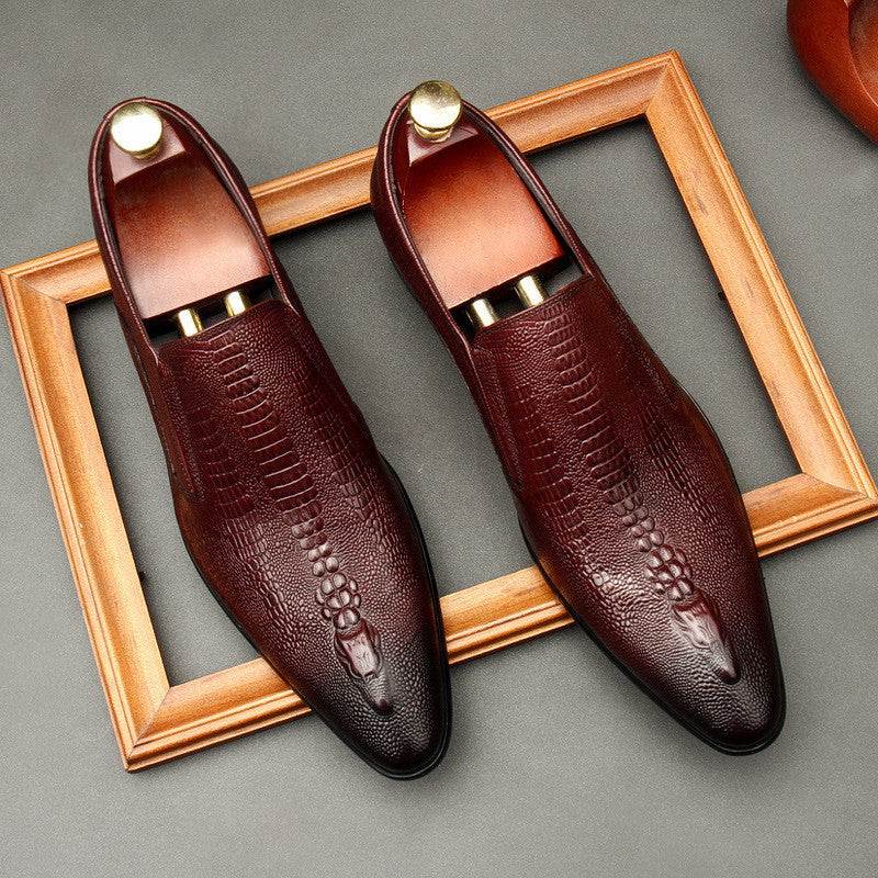 Elegant Pointed Toe Leather Shoes for men - Pasha