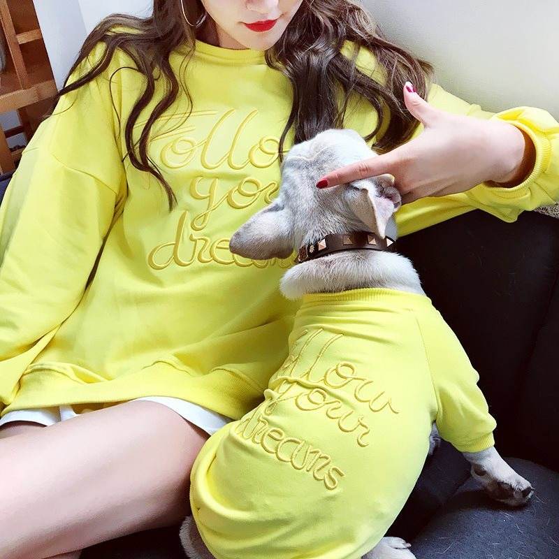 Cartoon Lace Sweater for Pets & Owners – Stylish Matching Outfits for Small Dogs and Cats, Available in 4 Colors - Pasha