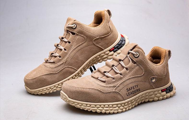 Men's Leather Safety Shoes – Durable Work Style - Pasha