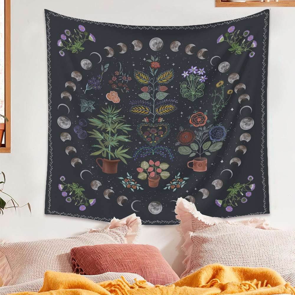 Moon Phase Tarot Tapestry – Mystical Wall Decor - Pasha