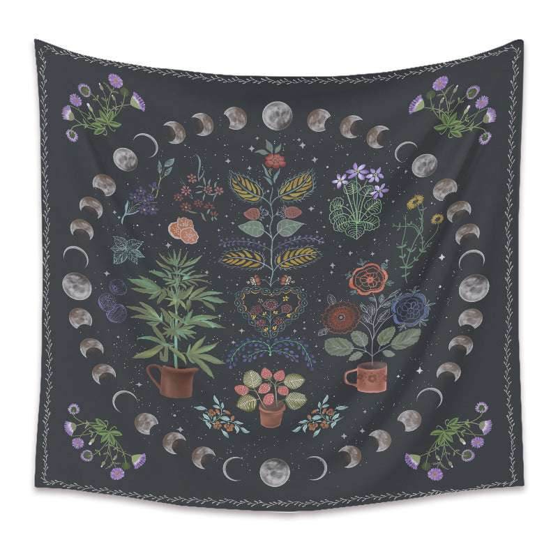 Moon Phase Tarot Tapestry – Mystical Wall Decor - Pasha
