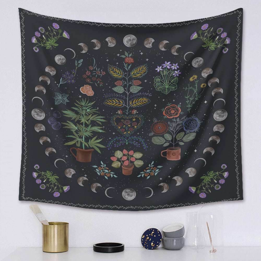Moon Phase Tarot Tapestry – Mystical Wall Decor - Pasha