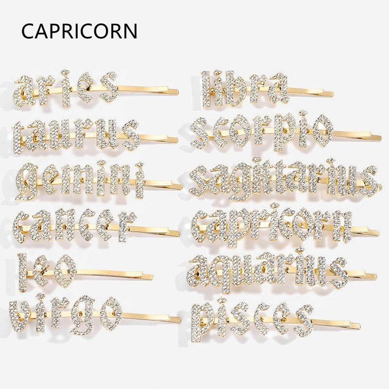 Constellation Word Clip - Personalized Hairpin - Pasha