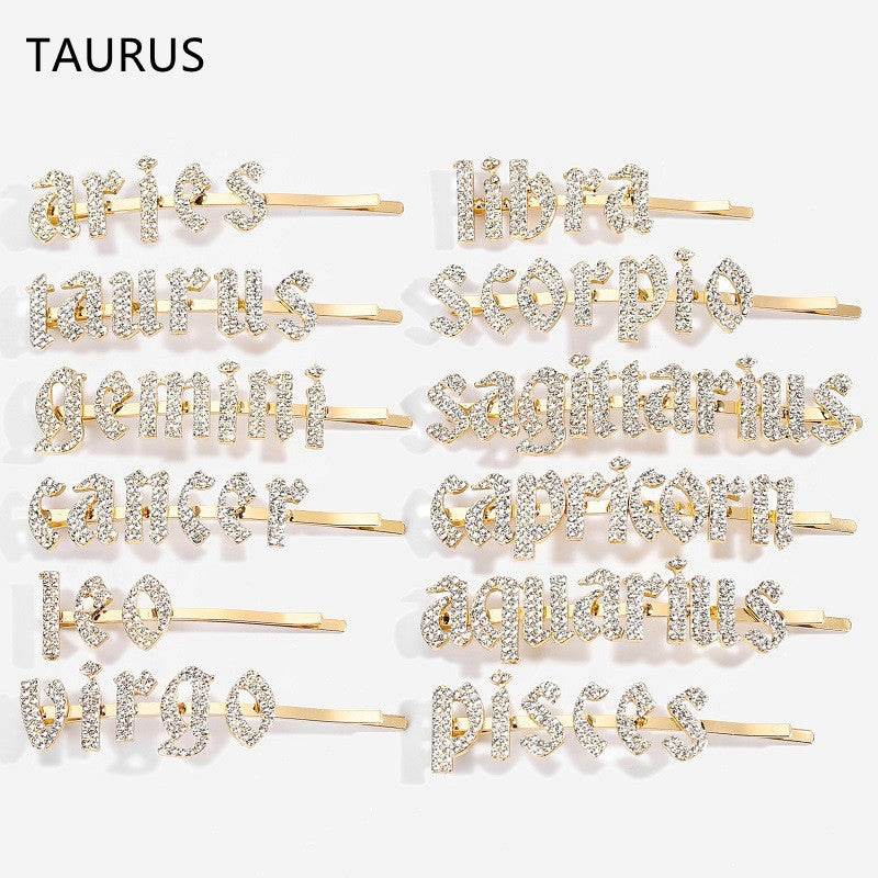 Constellation Word Clip - Personalized Hairpin - Pasha