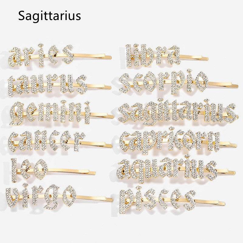 Constellation Word Clip - Personalized Hairpin - Pasha