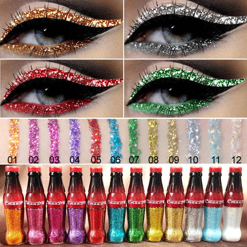 Colored Glitter Eyeliner – Waterproof & High Pigment - Pasha