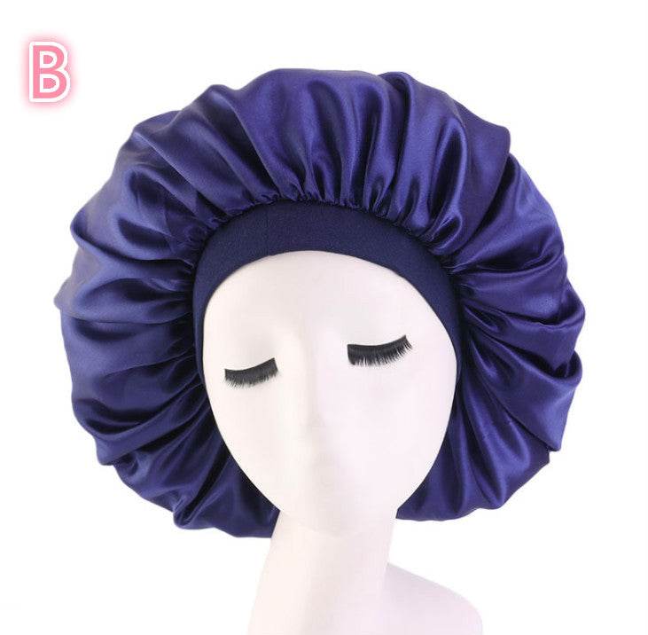 Beauty Satin Silk Hair Bonnet – Elegant Sleep Night Cap with Beautiful Print - Pasha