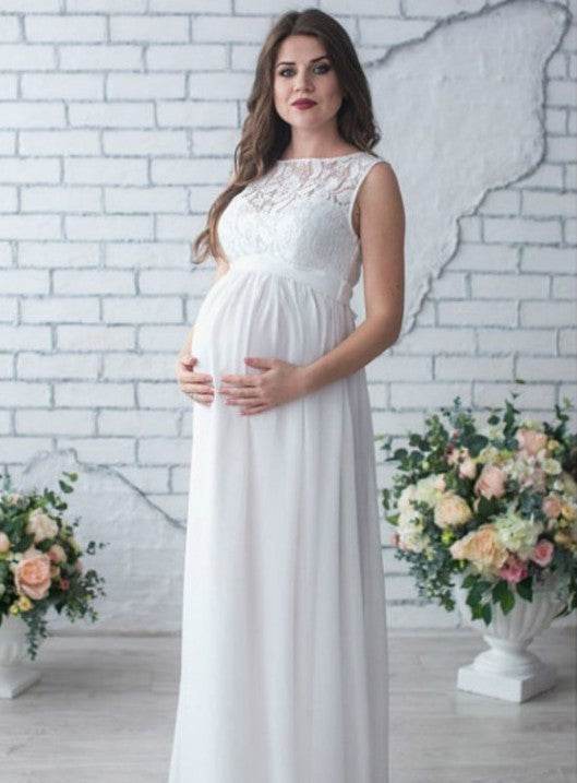 Lace Maternity Dress – Sleeveless & Elegant - Pasha