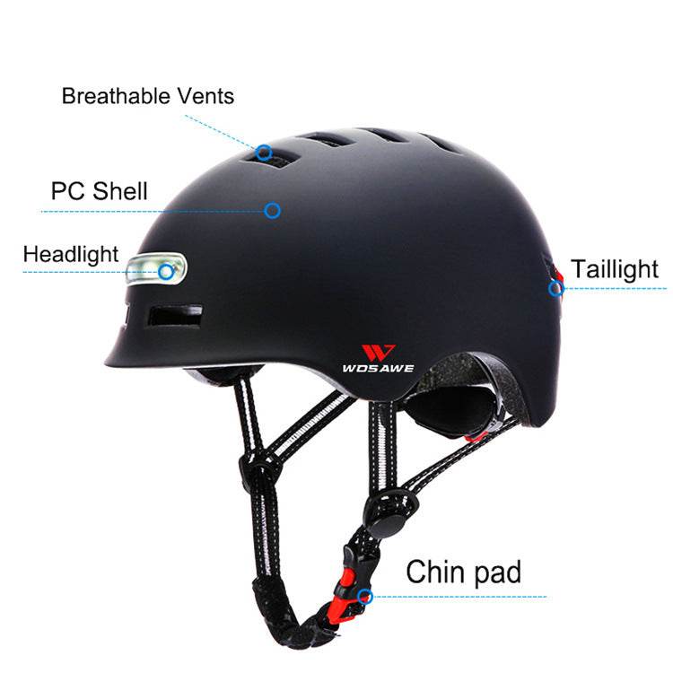 Electric Scooter Helmet with Lights – Lightweight - Pasha