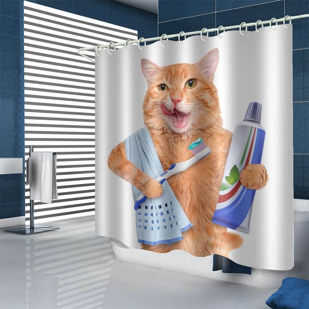 Waterproof Polyester Shower Curtain – Fun & Modern - Pasha
