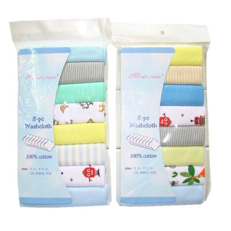 Cotton Newborn Baby Towels 8-Piece Set – 100% Cotton for Versatile Use - Pasha