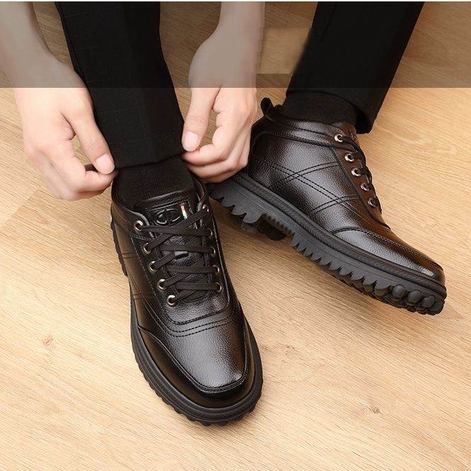 Men's Fleece Lined Shoes – Warm Winter Comfort - Pasha