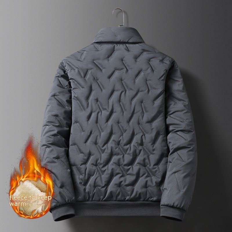 Men´s Berber Fleece Cotton Coat-Slim Fit
