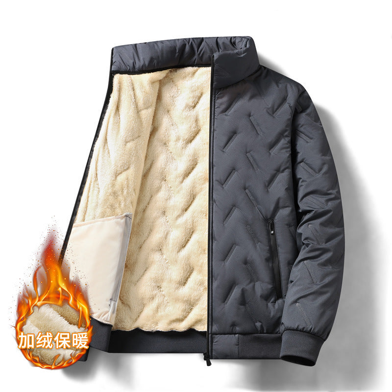 Men´s Berber Fleece Cotton Coat-Slim Fit