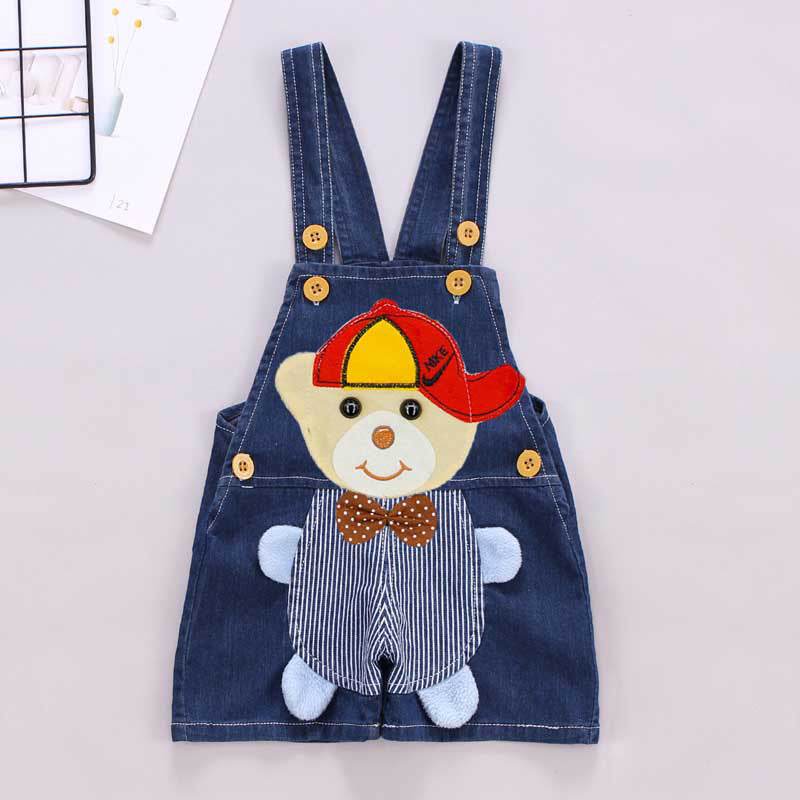 Stylish Summer Denim Overalls for Toddlers – Comfortable & Durable, Perfect for Boys & Girls (Ages 1-3) - Pasha