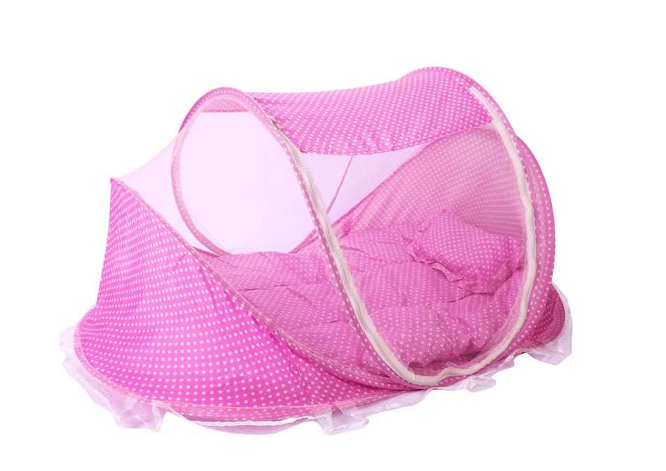 Baby Foldable Mosquito Net – Zipper & 4 Pcs - Pasha