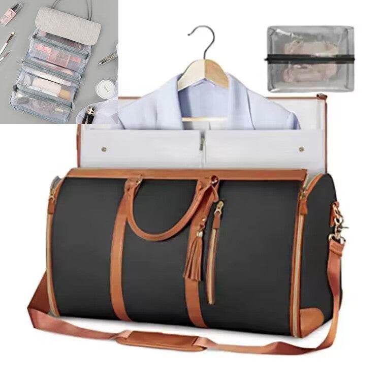 Waterproof Leather Travel Bag – Unisex & Foldable - Pasha