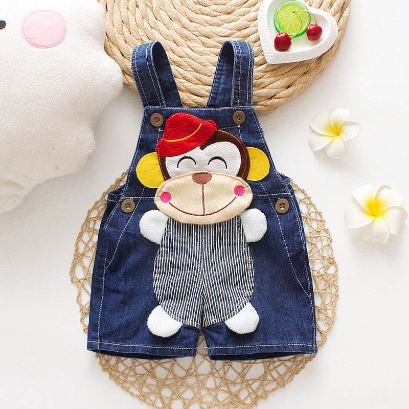 Stylish Summer Denim Overalls for Toddlers – Comfortable & Durable, Perfect for Boys & Girls (Ages 1-3) - Pasha