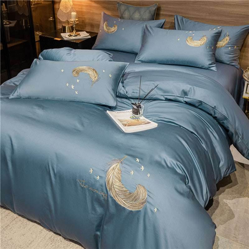Personalized Cotton Bedding Set – Embroidered Quilt - Pasha