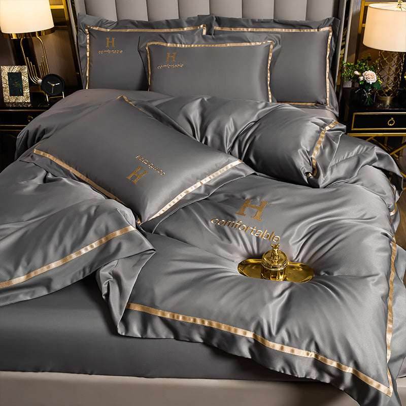 Ice Silk Bed Sheet Set - Pasha