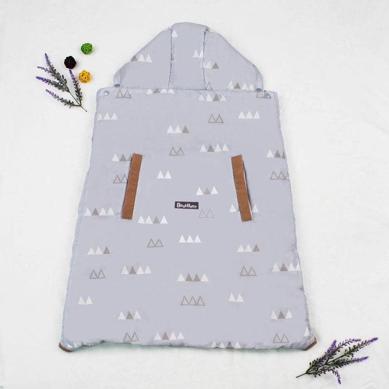 Baby Waist Hoodie Backstrap Coat – Warm & Cozy Winter Jacket for Infants - Pasha