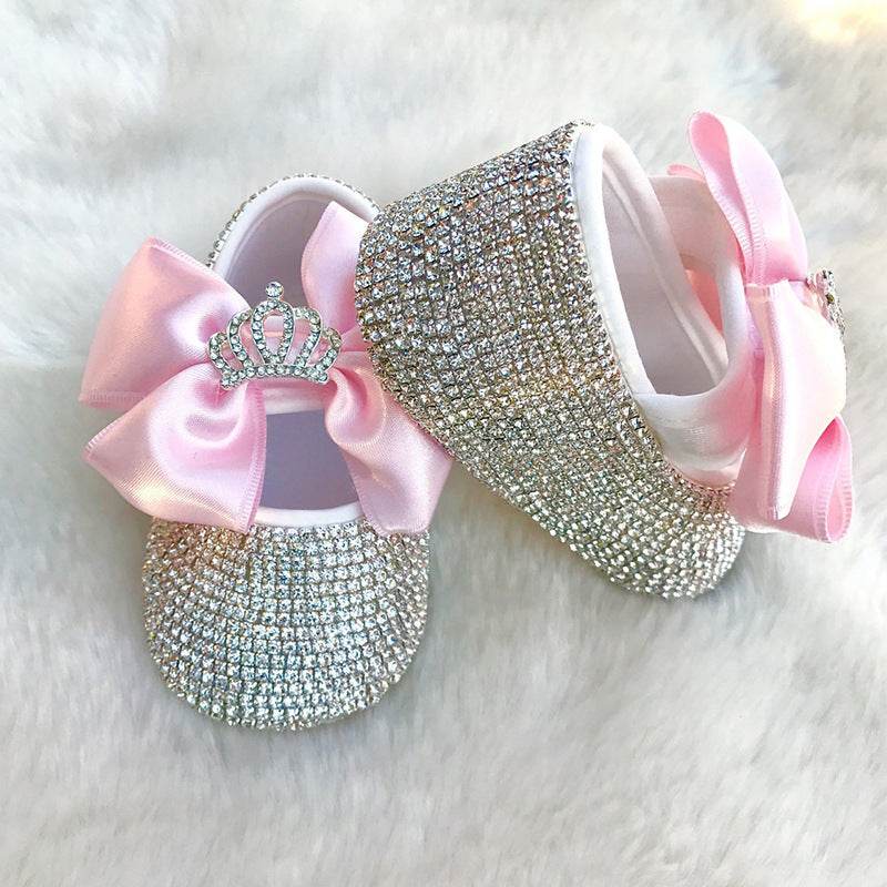 Fashion Rhinestone Shoes for Kids – Photography Props for Newborns & Special Occasions - Pasha