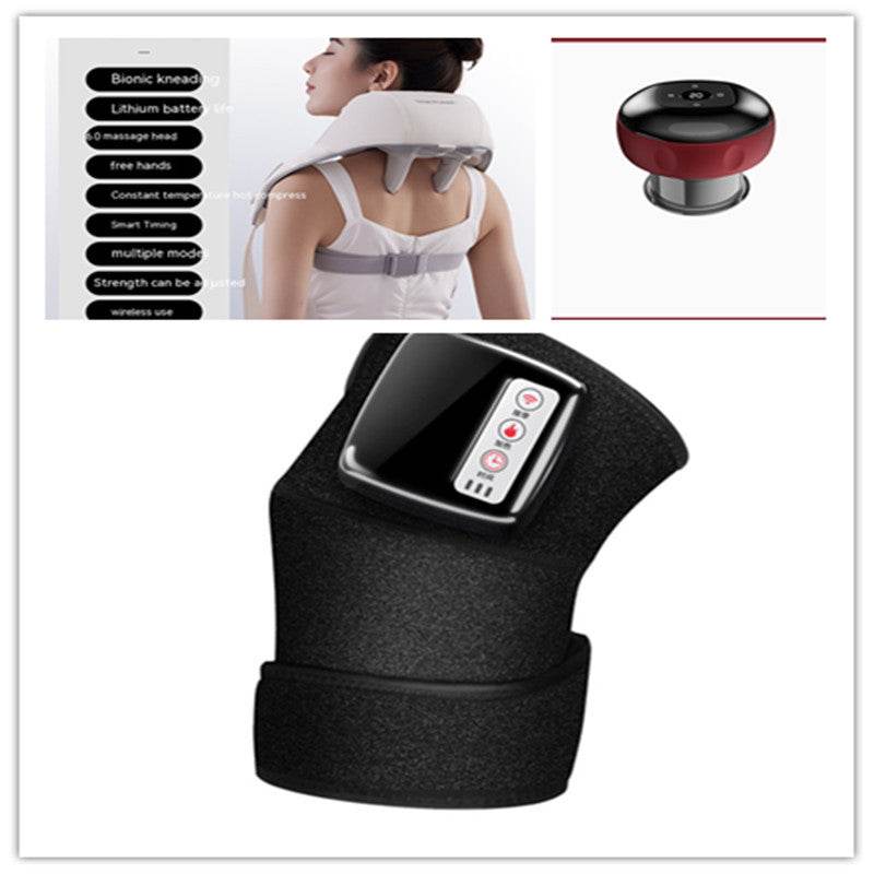 Knee Vibration Massager – Portable Joint & Muscle Pain Relief Device with Heat and Magnet Therapy - Pasha