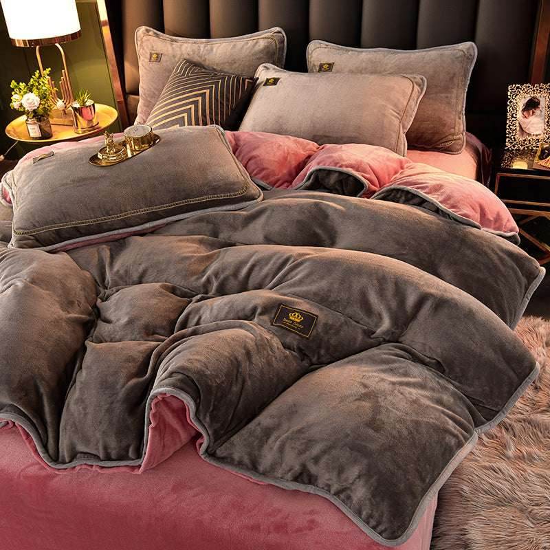 Winter Flannel Duvet Cover – Thick & Double-Sided - Pasha