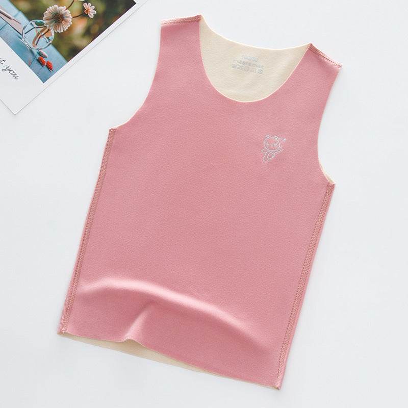 Children's Seamless Reversible Brushed Sleeveless Vest – Comfort & Style - Pasha