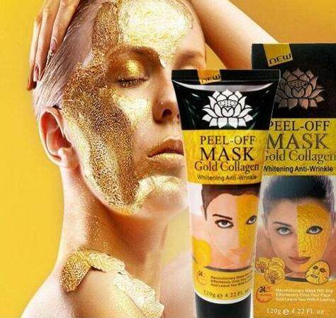 24K Gold Collagen Peel-Off Mask – Hydrating & Anti-Aging Face Mask - Pasha