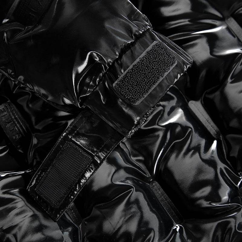 Men´s Hooded Parka Windbreaker Jacket-fashionable high shine look - Pasha