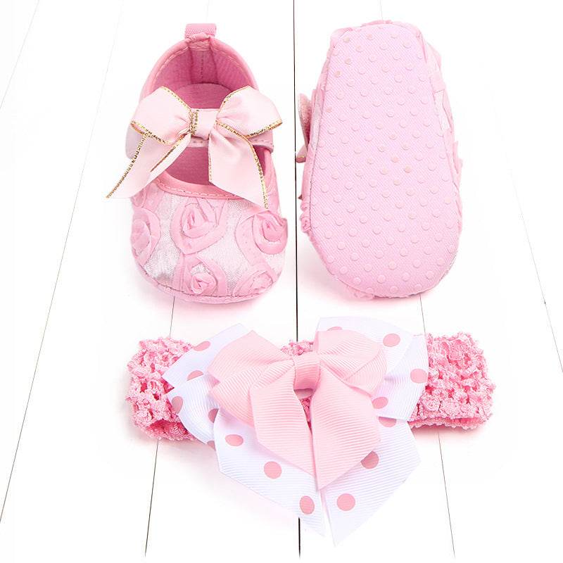 Children's Photoshoot Shoes Set – Comfortable & Stylish Shoes for Toddlers with Embroidery & Bow Designs - Pasha