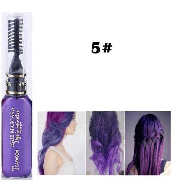 Temporary Hair Dye Mascara – 13 Vibrant Colors for Creative and Safe Hair Styling - Pasha