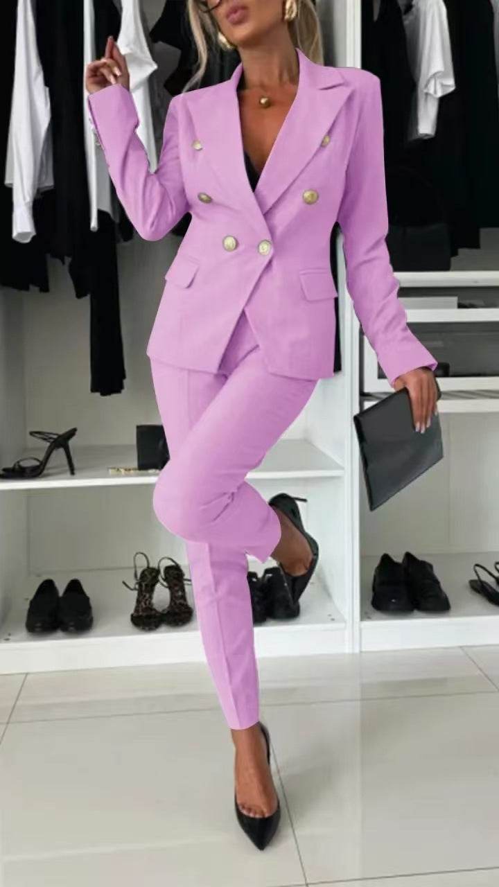 Women's Casual Solid Color Suit Set - Pasha Store - Pasha
