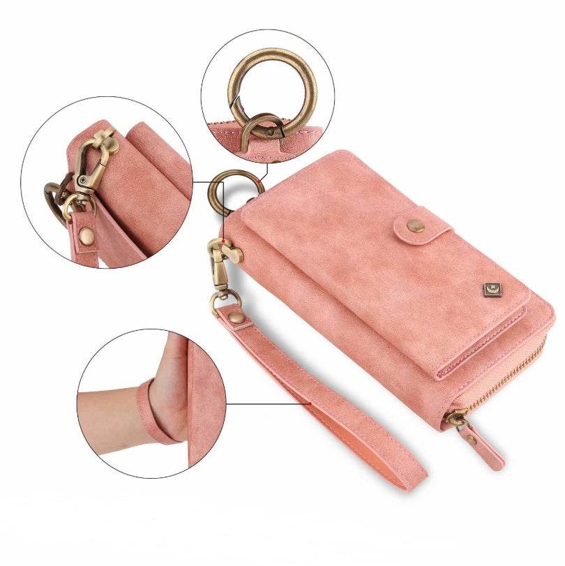 Premium Multi-Functional Wallet Case for Galaxy Note8 – Stylish Zipper Design - Pasha
