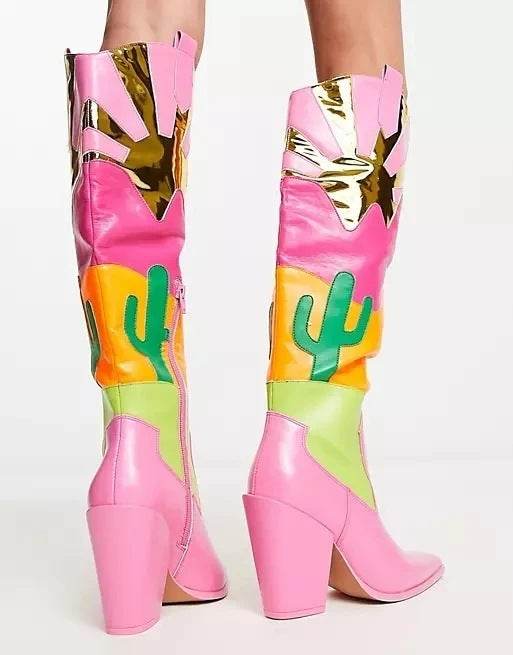 Extreme Fashion Runway Chunky Heel Shoes for women - Pasha
