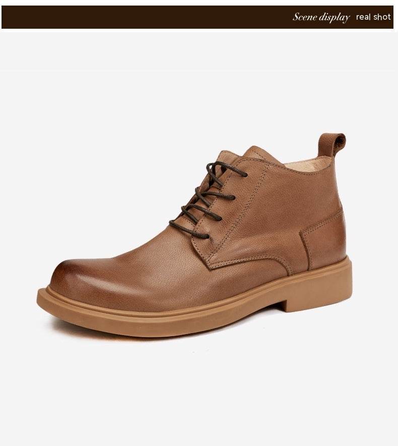 Men's Full Grain Leather Boots – Durable & Stylish - Pasha