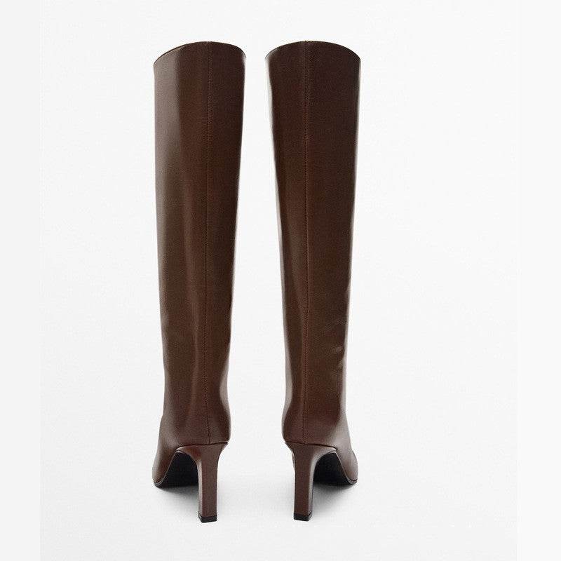 Exquisite leater high heel boots for women - Pasha