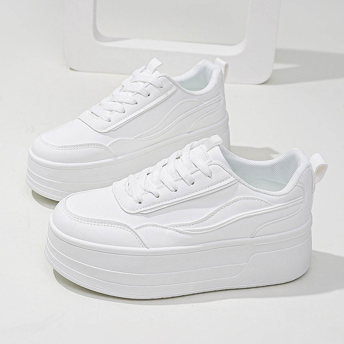 Platform Sport White Shoes for women - Pasha