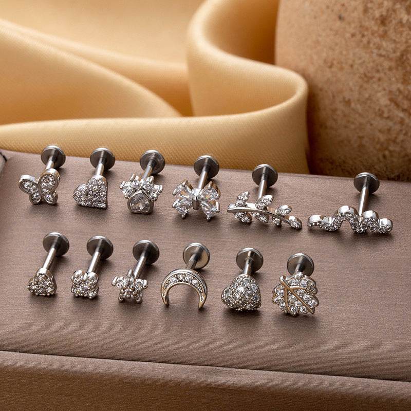 Stainless Steel Heart Earrings for Women – 1-2x8mm in Silver and Gold – Stylish European & American Fashion Accessories - Pasha
