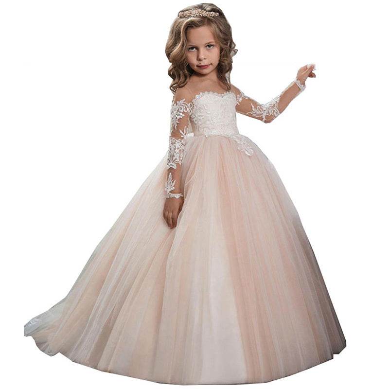 Fashion Princess Kids Tuxedo Wedding Dress Costume – Safe & Elegant Girls Gown for Special Occasions - Pasha